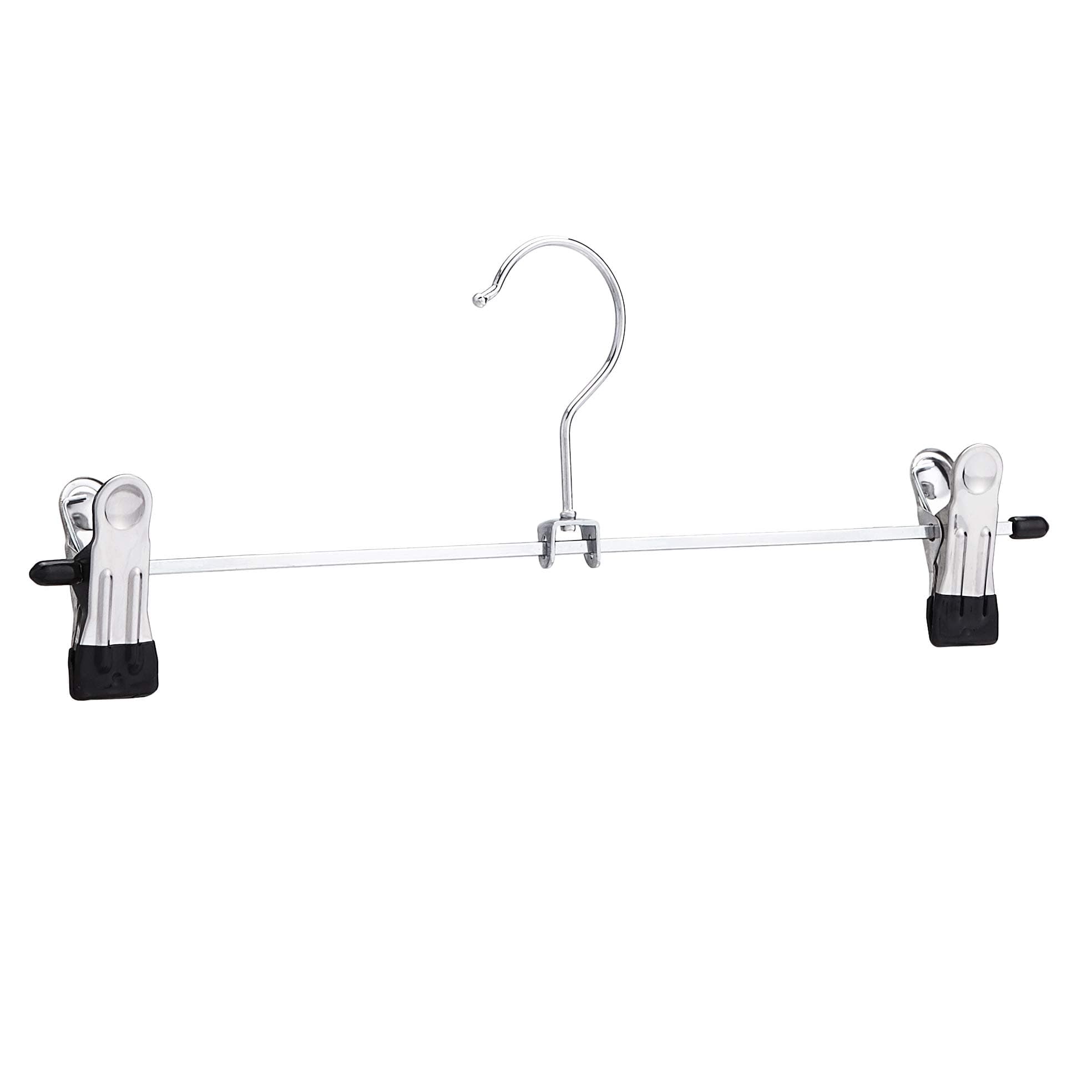Amazon Basics Hosen- und Rockbügel aus Metall, mit Clips, 20er-Pack, Chromfarben Angebot bei HelloDeals