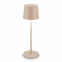 BRILONER - LED Tischlampe kabellos IP44 mit Touch, dimmbar, Akku & Lichtquelle tauschbar, Nachttischlampe, Leselampe, LED Lampe, Campinglampe, Tischleuchte, Akkulampe, Outdoor, 11x34,5 cm, Beige Beige 11x33 cm Angebot bei HelloDeals