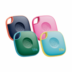 Life360 Tile - Bluetooth-Tracker, Schlüssel- und Gegenstandsfinder für Schlüssel, Taschen und mehr. Handy-Finder. iOS- & Android-kompatibel. Handy-Finder. 4er-Pack (Farben) 4er-Pack Farbe Angebot bei HelloDeals