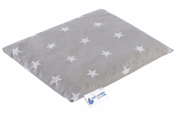 Medi Partners Kirschkernkissen Mikrowelle 20x25cm Körnerkissen groß Wärmekissen 500g Rechteck 100% Baumwolle Öko Natur Massagetherapie - Kirschkernkissen nacken schulter Kältetherapie (Sterne) Weiße Sterne mit Graue Baumwolle Angebot bei HelloDeals
