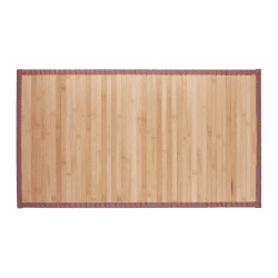 Relaxdays Bambusmatte, 80x45 cm, feuchtigkeitsresistent, rutschfest, Bambus Fußmatte Bad, Flur, Küche, Badteppich, natur, Braun 45 x 80 cm (Rechteckig) Angebot bei HelloDeals