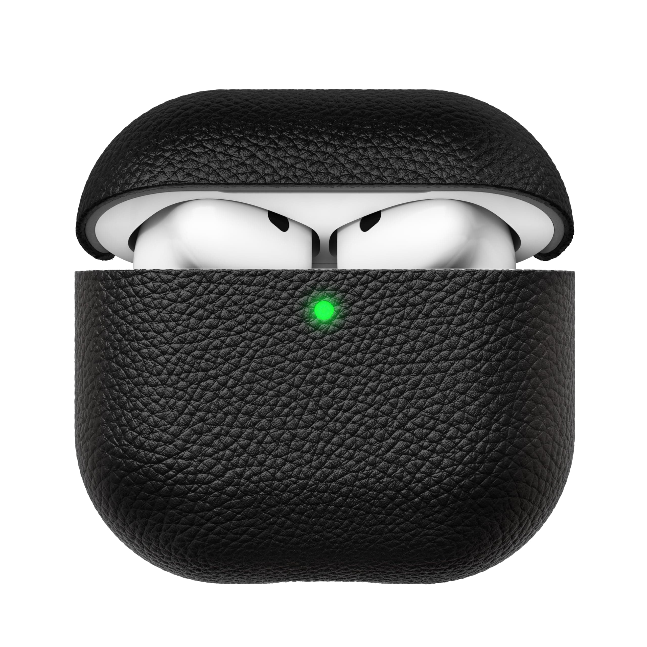 KeyBudz Artisan AirPods 4. Generation Leder Hülle, schwarz Schwarz Artisan Angebot bei HelloDeals