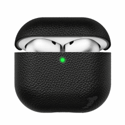KeyBudz Artisan AirPods 4. Generation Leder Hülle, schwarz Schwarz Artisan Angebot bei HelloDeals