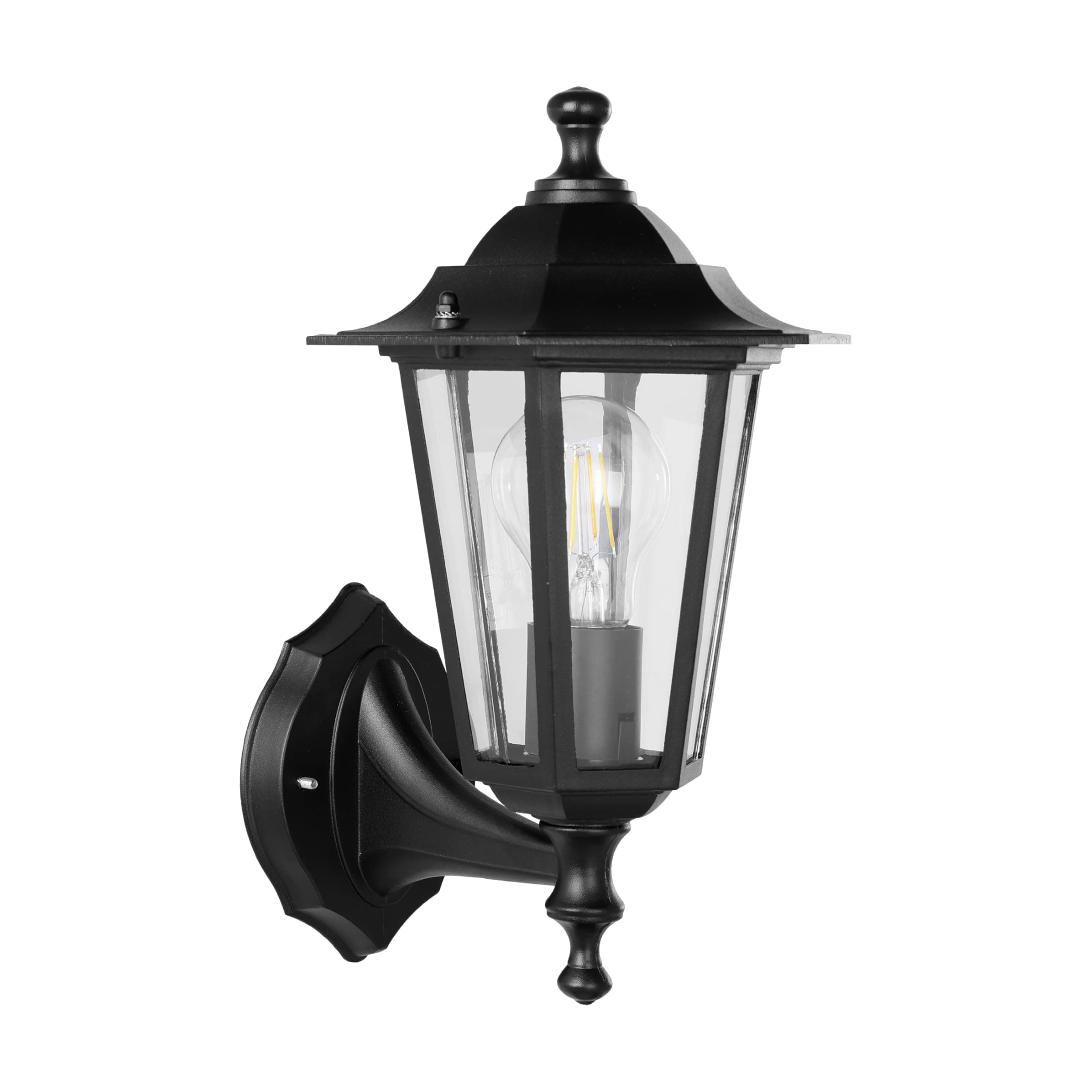 EGLO Außen-Wandlampe Laterna 4, Außenlampe Wand Vintage, Schwarz 35cm X 16.5cm Wandleuchte stehend Angebot bei HelloDeals