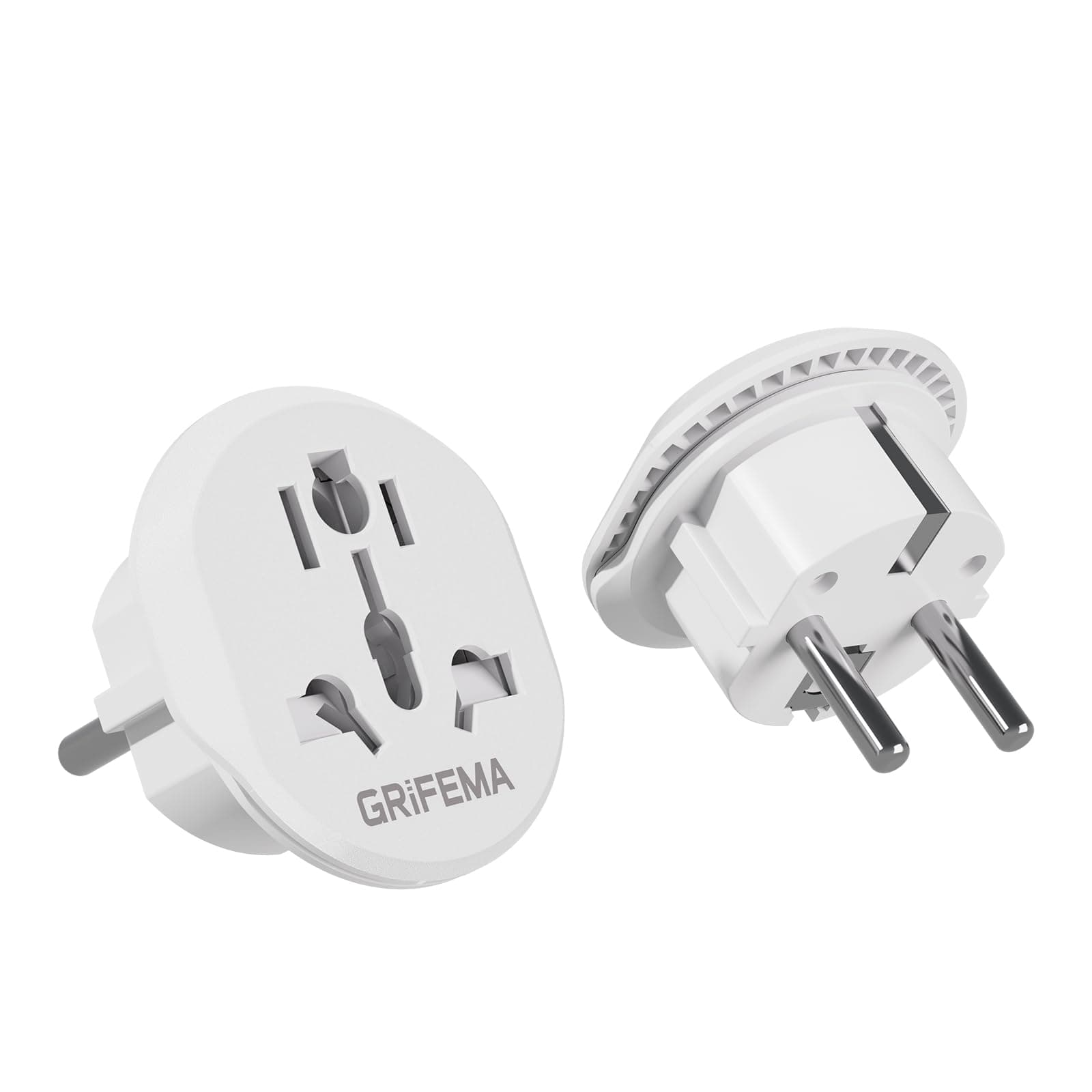 GRIFEMA Universal Reiseadapter, 2 Stück, 4000 W | Für EU Schuko Steckdosen und Stecker aus USA, UK, China, Schweiz, Italien, Brasilien und Japan Angebot bei HelloDeals