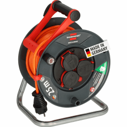 Brennenstuhl Garant V2 IP44 Kabeltrommel 25m Outdoor (Made in Germany, 3 Schutzkontakt-Steckdosen, Überhitzungsschutz, kurzfristiger Einsatz im Außenbereich) Kabelbezeichnung: AT-N05V3V3-F 3G1,5 25m Angebot bei HelloDeals
