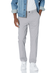 Amazon Essentials Herren Legere Stretch-Chinohose mit klassischer Passform Skinny Hellgrau 36W / 32L Angebot bei HelloDeals