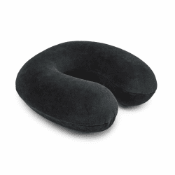 Amazon Basics Halbkreisförmig Nackenkissen aus Memoryschaumstoff, Schwarz Angebot bei HelloDeals
