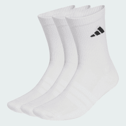 adidas Unisex DÄMPFENDE SPORTSWEAR CREW SOCKEN 3er-Pack 43-45 white/white/black Angebot bei HelloDeals