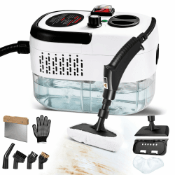 Neu 3-Stufig Einstellbarer Dampfreiniger Handgerät für Alles Haushalt Und Auto, 11s Aufheizzeit, 3bar Steam Cleaner, 1,2l Tank Handdampfreiniger für Autos, Haushalt, Küche, Fenstern,Boden Angebot bei HelloDeals