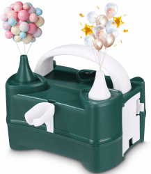 Ballonpumpe Elektrisch,Elektrische Luftballonpumpe,Ballonpumpe,Ballon Pumpe220V 400W,Elektrische Luftpumpe Ballon, Luftballonpumpe, für Geburtstagsfeiern, Party, Hochzeitsfeiern Grüner Angebot bei HelloDeals