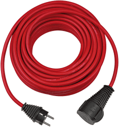 Brennenstuhl Baustellen-Verlängerungskabel 10m | Für den Einsatz im Außenbereich IP44, rot 10m Single Angebot bei HelloDeals