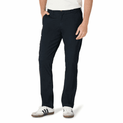 Amazon Essentials Herren Chinohose, Komfortabler, Gewaschener Stretch, Sportlich Geschnitten (Früher Goodthreads) Legere Stretch-Chinohose Schwarz 38W / 30L Angebot bei HelloDeals