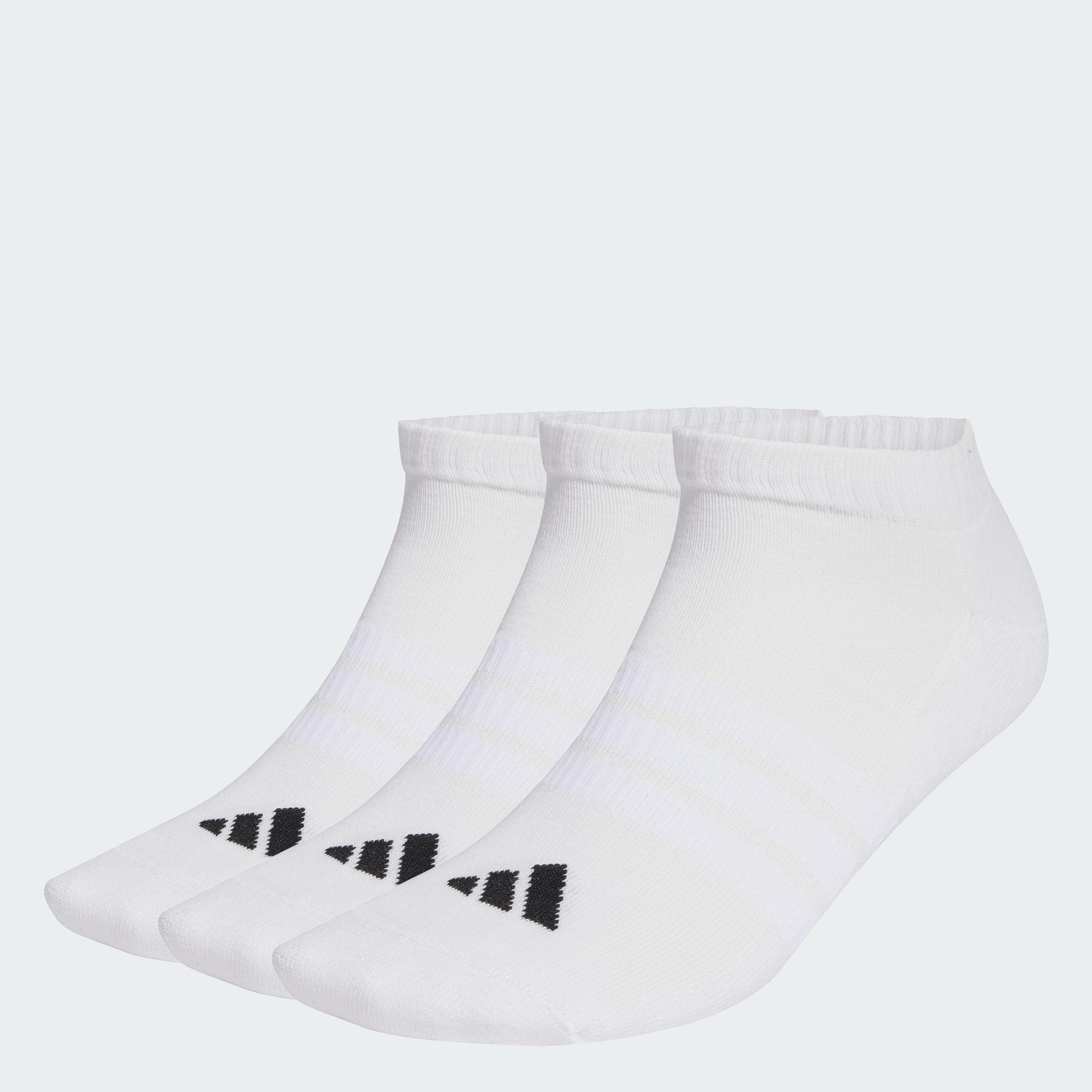 adidas Unisex Dämpfende Essentials Low Cut Socken, 3 Paar 43-45 white/white/black Angebot bei HelloDeals