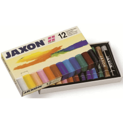 Honsell 47412 - Jaxon Ölpastellkreide, 12er Set im Kartonetui, brillante, lichtechte Farben, ideal für Künstler, Hobbymaler, Kinder, Schule, Kunstunterricht 12 stück (1er Pack) Angebot bei HelloDeals