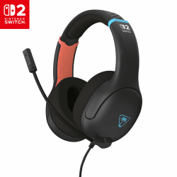 Turtle Beach Airlite Fit Wired Gaming Headset Offiziell Lizenziert für Nintendo Switch 2, 1, und OLED, Anthrazitschwarz Angebot bei HelloDeals