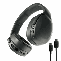 Skullcandy Crusher Evo Wireless Bluetooth-Kopfhörer mit zusätzlichem USB-C-Ladekabel, multisensorischem Bass, schallisolierender Over-Ear-Passform, 40 Stunden Akkulaufzeit - Schwarz Angebot bei HelloDeals