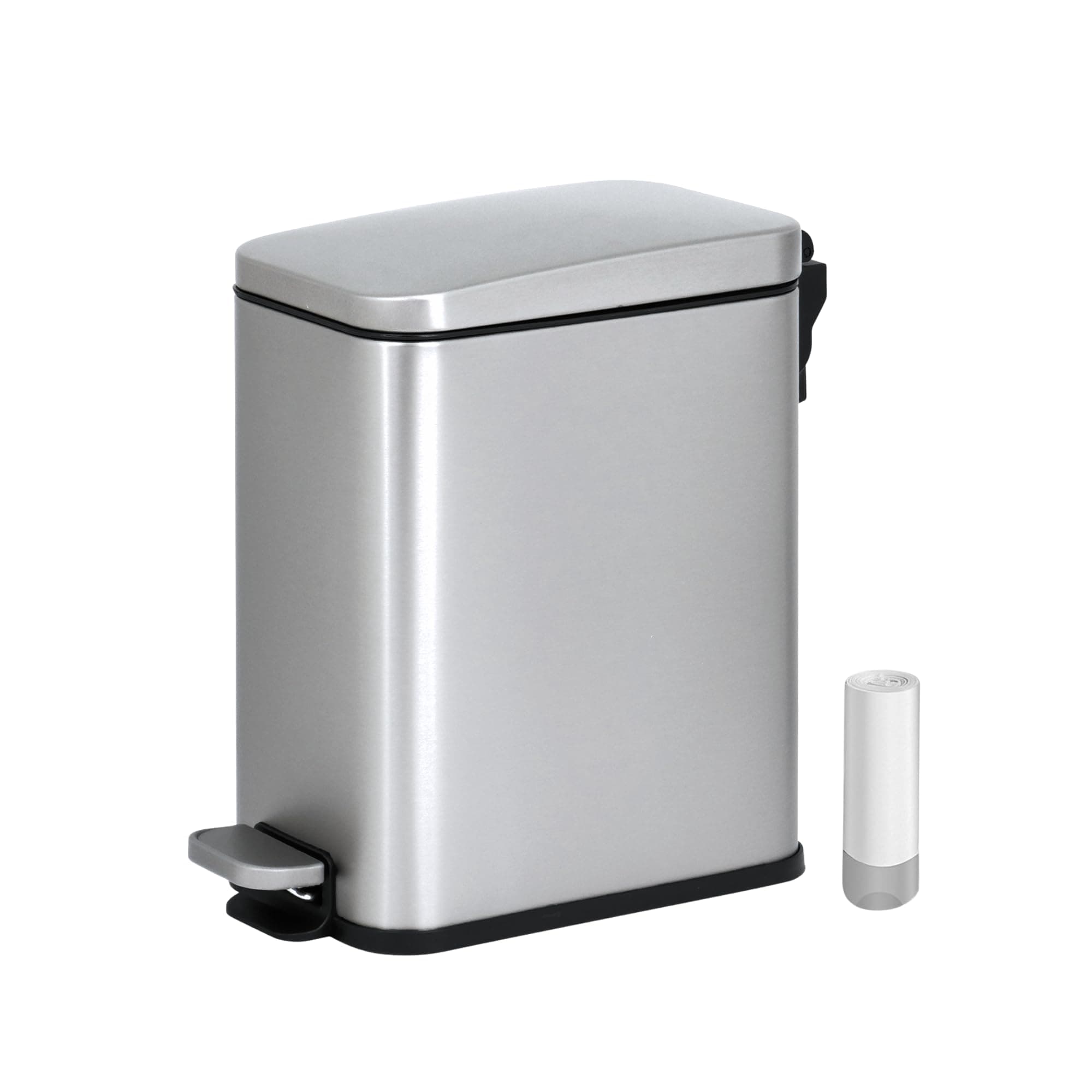 Mülleimer Küche, 10 Liter, Recyclingeimer, Edelstahl, Anti-Fingerabdruck, sanfter und leiser Deckel, Mülleimer für Küche und Bad, 20 Müllbeutel 10L Angebot bei HelloDeals