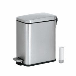 Mülleimer Küche, 10 Liter, Recyclingeimer, Edelstahl, Anti-Fingerabdruck, sanfter und leiser Deckel, Mülleimer für Küche und Bad, 20 Müllbeutel 10L Angebot bei HelloDeals