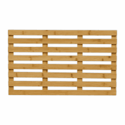 Relaxdays Bambus Badematte, 66 x 40 cm, rutschfeste Duschmatte für Badewanne, Dusche, Sauna, Indoor & Outdoor, Natur 40 x 66 cm (Rechteckig) Angebot bei HelloDeals