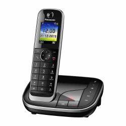 Panasonic KX-TGJ320GB Schnurlostelefon mit Anrufbeantworter, Freisprecheinrichtung, Farb-LCD, DECT-Sicherheit, Strahlungsarm, langlebiger Akku, Schwarz 1 Telefon mit Anrufbeantworter Schwarz Angebot bei HelloDeals