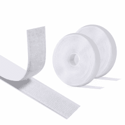 Vinabo Klettband Selbstklebend Extra Stark 5 m x 20 mm, Weiß | Klettverschluss zum Kleben mit Hakenband und Flauschband für Fliegengitter, Gardinen, Nähen, Basteln und Haushalt ohne Bohren Weiß 5M x 20mm Angebot bei HelloDeals