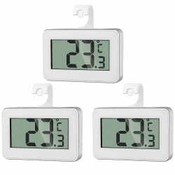 AiQInu 3 Mini Kühlschrank Thermometer Digital, Innen und Gefrierschrank, Mit Frost Alarm Angebot bei HelloDeals