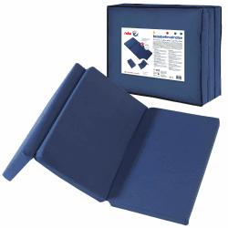 roba Reisebettmatratze - Faltbare Baby Matratze für Reisebett 60 x 120 cm - Faltbare Klappmatratze für Kinderreisebetten - Abnehmbarer Bezug in Blau - Inklusive Tragetasche Angebot bei HelloDeals