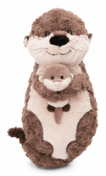 NICI Kuscheltier Otter Oda & Odalina 40 x 20 cm 2-in1 Kissen - 49169 | 2-in-1 Kuschelkissen mit herausnehmbarem Otterbaby zum Kuscheln, Spielen & Dekorieren, Geschenkidee für Kinder & Erwachsene 40 cm Angebot bei HelloDeals