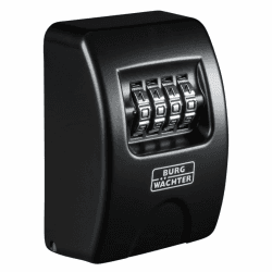 Burg Wächter Schlüsseltresor mit 4-stelligem Zahelncode für außen und innen, Sicher, Wandmontage, Key Safe 10 SB, Schwarz, KeySafe 10, Außen: 85x61x39mm (HxBxT) Außen: 61x85x39mm (HxBxT) (Packung mit 1) Single Angebot bei HelloDeals