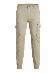 JACK & JONES Male Cargo-Hose Slim Fit Cargo-Hose 34W / 30L Crockery Angebot bei HelloDeals
