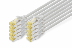 DIGITUS LAN Kabel Cat 6A – 0,25 m – 10 Stück – S/FTP Geschirmt – Grau | 10 Gbit/s – PoE++ – AWG 27/7 – LSZH – RJ45 Netzwerkkabel Patchkabel – Kompatibel zu Cat 6 und Cat 7 Grau 0,25 m - 10 Stück Angebot bei HelloDeals