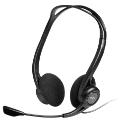 Logitech 981-000100 Kopfhörer mit Mikrofon, Stereo Headset, Verstellbares Mikrofon mit Rauschunterdrückung, Integrierter Lautstärkeregler, PC/Mac/Laptop, Schwarz, Einstiegsmodell, 2.4 m Kabel Schwarz Einstiegsmodell Angebot bei HelloDeals
