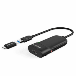 WAVLINK USB-C-zu-HDMI-Adapter, USB 3.0-zu-HDMI-Konverter, 2K@60hz, Displaylink-Chips unterstützen bis zu 6 Monitordisplays für Windows Angebot bei HelloDeals