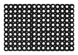 andiamo Fußmatte aus Weichkautschuk - Fußabtreter Hauseingang - Gummimatte im Außenbereich - pflegeleicht, wetterfest und zuschneidbar - Fallschutzmatten Outdoor - Schmutzfangmatte 40 x 60 cm Schwarz Angebot bei HelloDeals