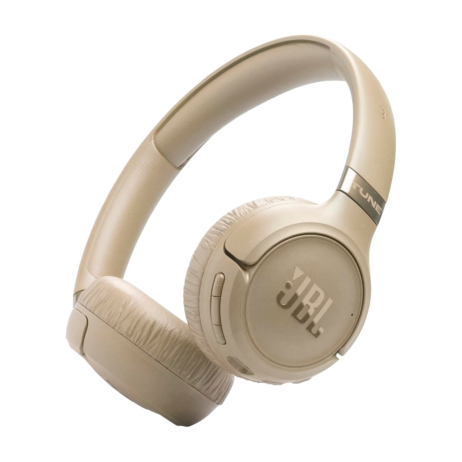 JBL Tune 680NC, Kabelloser On-Ear-Kopfhörer mit Noise-Cancelling, Beige | Bluetooth 6.0, Smart Ambient, Bis zu 76 Stunden Akkulaufzeit, Google Fast Pair, Microsoft Swift Pair und Hi-Res Audio Angebot bei HelloDeals