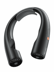 Warmco N3 Tragbarer Hals-Ventilator, 5200 mAh, wiederaufladbar, persönlicher Ventilator für Reisen | Bis zu 15 Stunden Laufzeit, 7 m/s Luftstrom, 360° Luftstrom, hautfreundliches Silikon, flexibles Nackenband Angebot bei HelloDeals