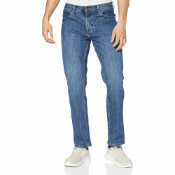 Wrangler Herren Jeans Straight - Mid Waist - Regular Fit - Blau Schwarz W30-W44 30W / 30L Mid Stone Angebot bei HelloDeals