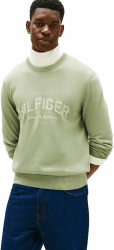 Tommy Hilfiger Herren Brand Identity Crew Neck Mw0mw40851 Pullover (1er Pack) XXL Green (Earth Sage) Angebot bei HelloDeals