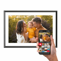 AGFA Photo – Digitaler Fotorahmen HD WiFi Realiview 10 Zoll 32 GB, Touchscreen, Wetter, Uhr, Wandmontage, Internetverbindung, Multimedia-Anzeige, Auflösung 1200 × 800 – APF1000 WLAN – Schwarz 10' Wifi Angebot bei HelloDeals