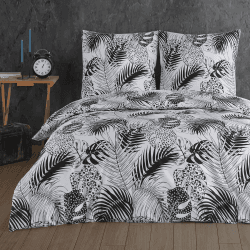 Buymax Bettwäsche 155x220 cm 4-teilig – Bettwäsche Set Renforcé 100% Baumwolle, 2 x Bettbezug 155x220 cm und 2 x Kissenbezüge 80x80 cm, Oeko-TEX, Reißverschluss, weich und atmungsaktiv 155x220 cm 4-teilig Exotic Angebot bei HelloDeals