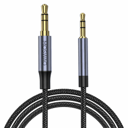 MOSWAG 2,5-mm-Stecker auf 3,5-mm-Stecker-Stereo-Aux-Kabel, Ersatz-Stecker-Stereo-Klinkenstecker-Kabel Kopfhörer-Audiokabel Kompatibel mit QC 35 / QC35 II / QC25 / OE2, JBL E45BT E55BT E65BTNC Schwarz 2 Meter Angebot bei HelloDeals