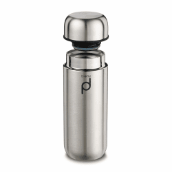 Drink Pod Isolierflasche Edelstahl 0,2 L Gebürsteter Stahl | Doppelwandig, 6 Stunden Heiß, 24 Stunden Kühl, Auslaufsicher, BPA-Frei 200 ml Stahl Angebot bei HelloDeals