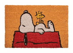 Grupo Erik Fußmatte Schmutzfangmatte 40x60 Peanuts Snoopy - Kokosmatte 40x60 cm - Fussmatte Lustig - Türmatte Snoopy Geschenke Merch Fanartikel Braun Angebot bei HelloDeals