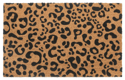 Hanse Home Kokos Fußmatte für Innen - Schmutzfangmatte Natur, Kokosmatte Leopardenmuster, Fußabtreter rutschfest für Flur, Terrasse, Eingangsbereich - 45x75cm 45 x 75 cm (Rechteckig) Leopardenmuster Angebot bei HelloDeals