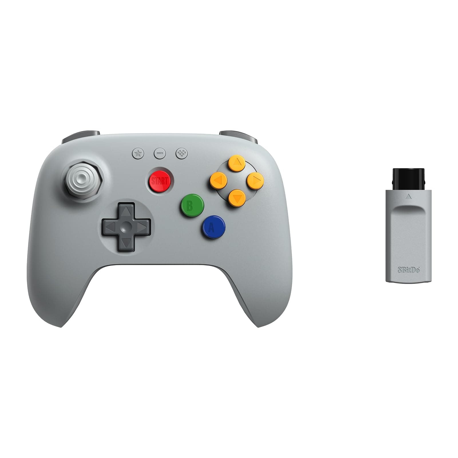 8BitDo 64 2.4G Wireless Controller for Original N64 Console, Analogue 3D, and Windows (Grey) Angebot bei HelloDeals