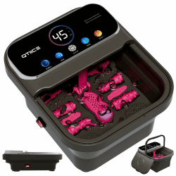 Zusammenklappbare Fußbad mit Digitaldisplay und Farbbildschirm, Temperaturregelung, Timer und 6 Massagerollen. Pediküre Fussbad mit Heizfunktion und Blubberfunktion zur Entspannung Ihrer Füße Angebot bei HelloDeals