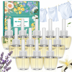 SCENTORINI Duftölflakon Nachfüller, Kompatibel Mit Air Wick und Glade Duftstecker, 12 x 19 ML, Lavendel, Leinen, Vanille Duft, Raumduft Lufterfrischer, Raum Duftöl Leinen, Vanille, Lavendel 19 ml (12er Pack) Angebot bei HelloDeals