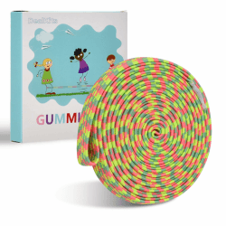 DealKits Gummitwist Set 4m mit Anleitung, Outdoor Spiele für Kinder ab 5 | Klassisches Kinderspiel für drinnen & draußen – Spielspaß für bis zu 4 Spieler & als Schultüten-Füllung geeignet. Angebot bei HelloDeals