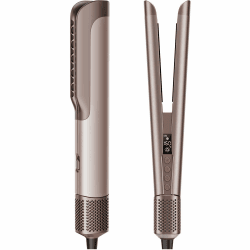 Airstraight Glätteisen Föhn 2in1 - Air Haarglätter für Nass-zu-Trocken Haar | Föhnen Glätten Gleichzeitig, 110.000 U/min, 1300W, Ionen, Keine Heißen Platten, Max 160°C, 4 Temp + 3 Stufen, Selbstreinigung Mokka Angebot bei HelloDeals